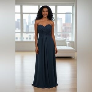Bill Levkoff - NWT - Strapless Midnight Blue Gown